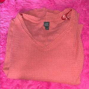 waffle knit sweater